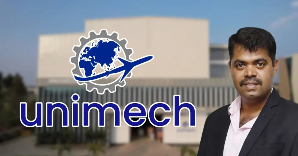 Unimech Aerospace team working on high-precision aerospace components in their Bengaluru facility.