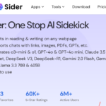 Sider platform interface showcasing innovative tools for startup growth